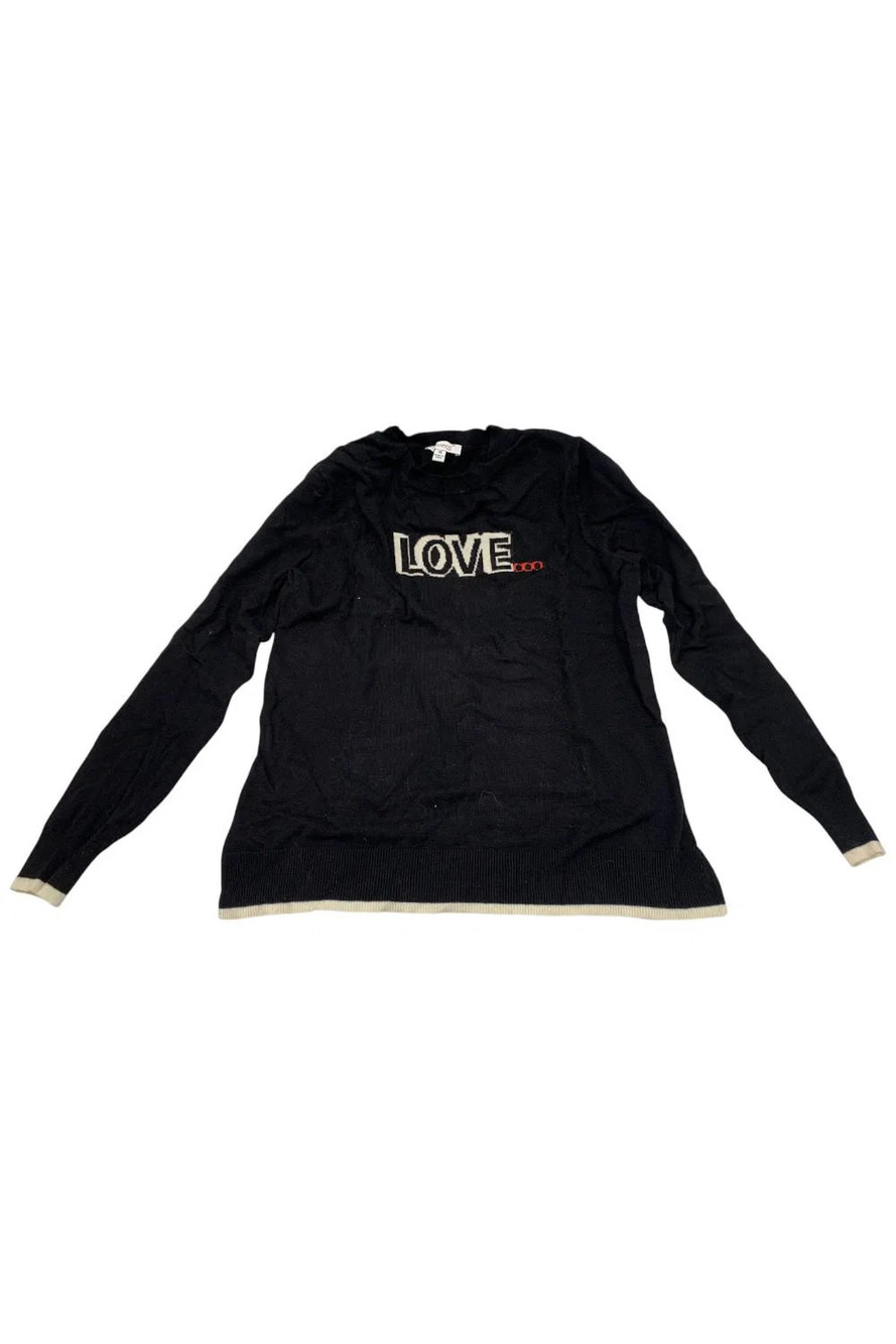 Skinnygirl Women's Novelty Sweater Top Black - Regular